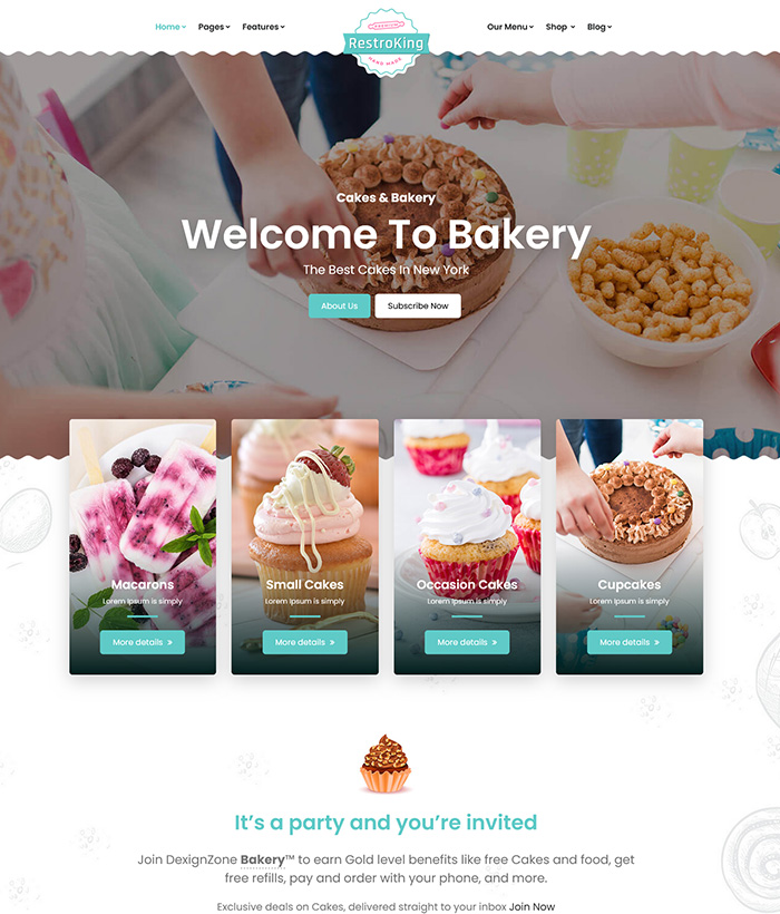 Cake & Bake - Resposive HTML5 Template by ingridk | ThemeForest
